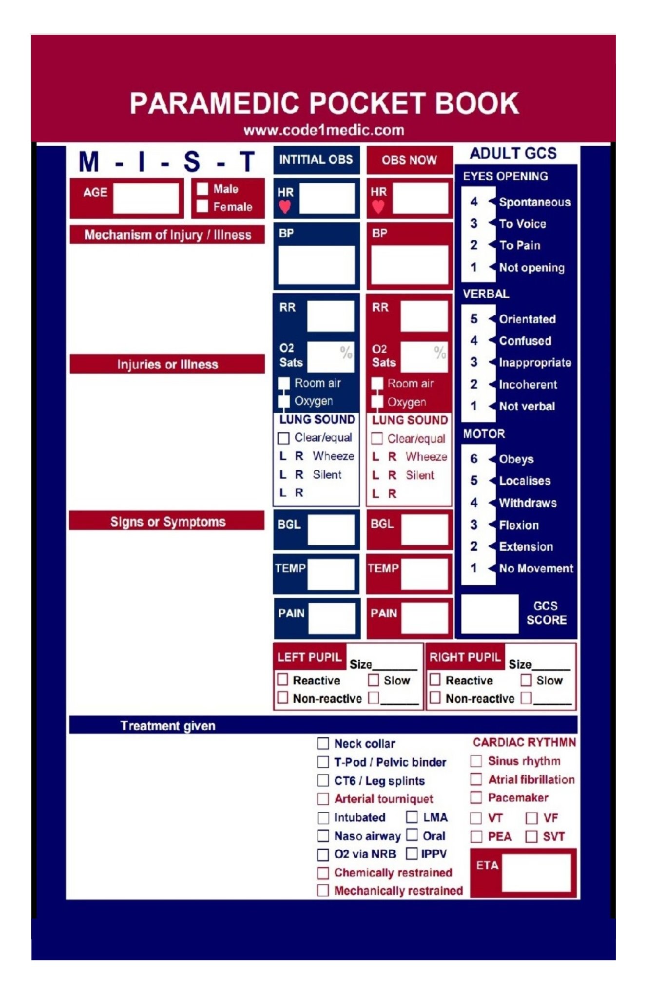 PARAMEDIC POCKET BOOK