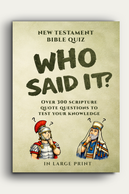 NEW TESTAMENT :WHO SAID IT" QUIZ BOOK