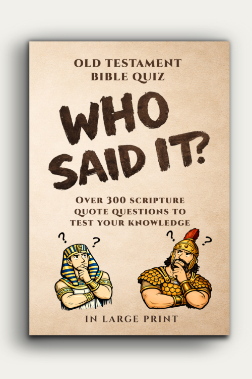OLD TESTAMENT "WHO SAID IT" QUIZ BOOK