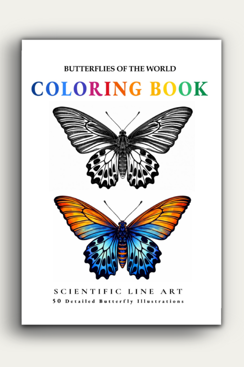 Butterflies of the World Colouring Book